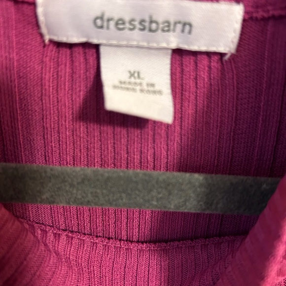 Dressbarn Fuchsia Ribbed Tank Top - Picture 3 of 4
